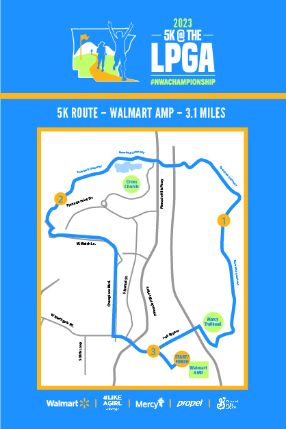 map of 5k race route